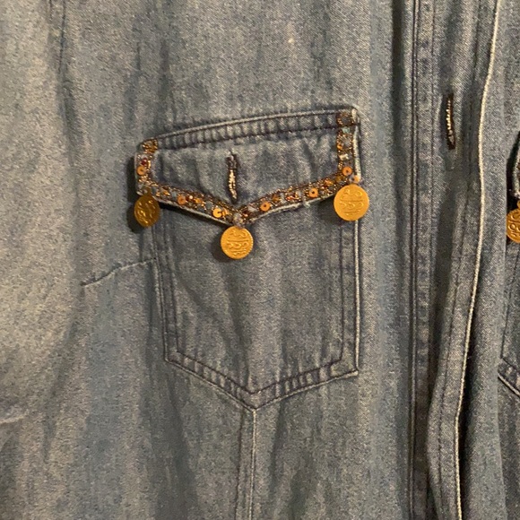 Matching Blue Jean Outfit with embellishments - Picture 3 of 8